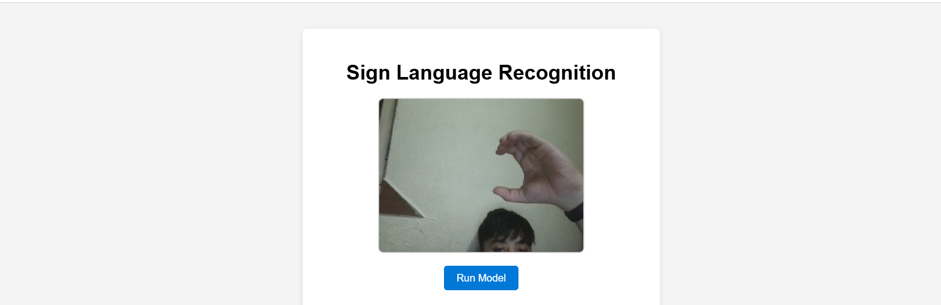 Sign Language Detection